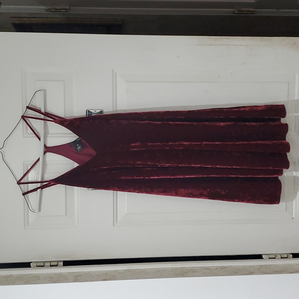 Aqua Velvet dress